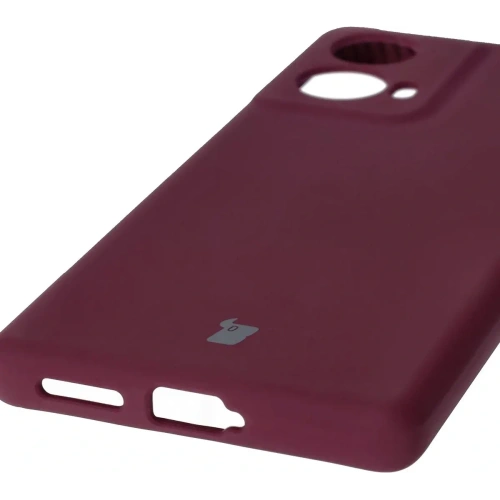 Silikonowe etui Bizon Soft Case do Motorola Moto G85 5G ciemnofioletowe