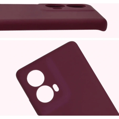 Silikonowe etui Bizon Soft Case do Motorola Moto G85 5G ciemnofioletowe