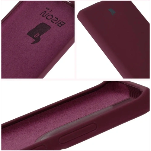Silikonowe etui Bizon Soft Case do Motorola Moto G85 5G ciemnofioletowe