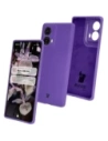 Bizon Soft Case Motorola Moto G85 5G lila