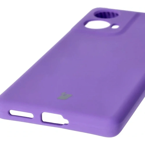 Silikonowe etui Bizon Soft Case do Motorola Moto G85 5G fioletowe