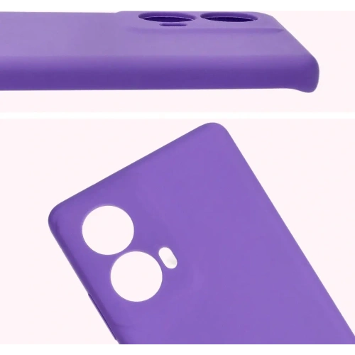 Silikonowe etui Bizon Soft Case do Motorola Moto G85 5G fioletowe