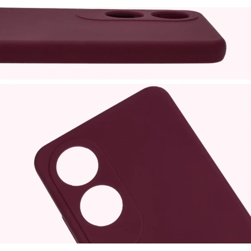 Silikonowe etui Bizon Soft Case do Oppo A60 4G ciemnofioletowe