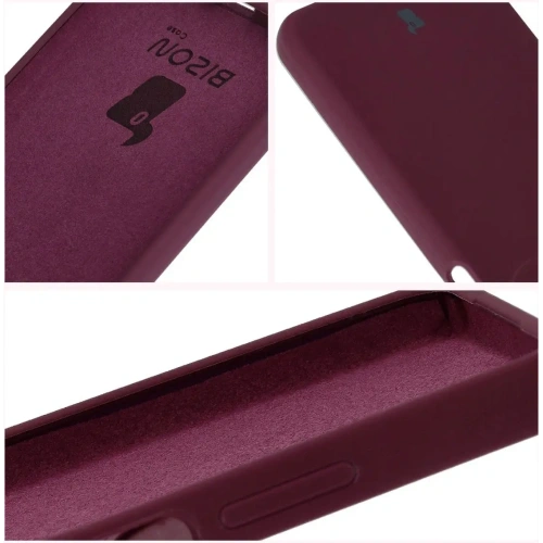 Silikonowe etui Bizon Soft Case do Oppo A60 4G ciemnofioletowe