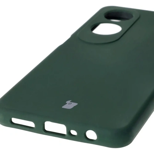 Silikonowe etui Bizon Soft Case do Oppo A60 4G ciemnozielone