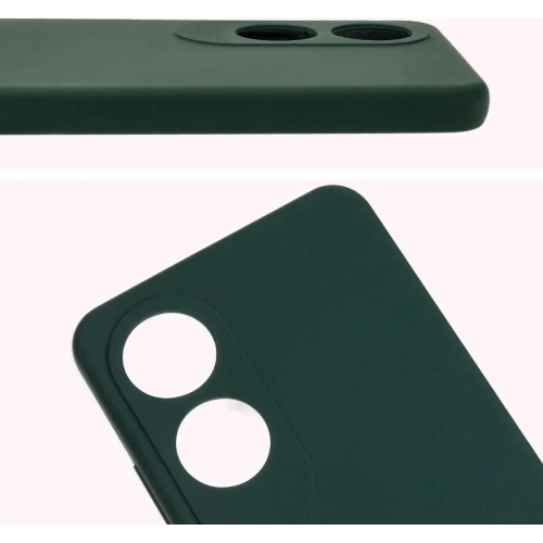 Silikonowe etui Bizon Soft Case do Oppo A60 4G ciemnozielone