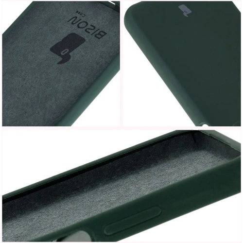 Silikonowe etui Bizon Soft Case do Oppo A60 4G ciemnozielone