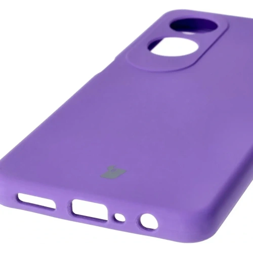Silikonowe etui Bizon Soft Case do Oppo A60 4G fioletowe