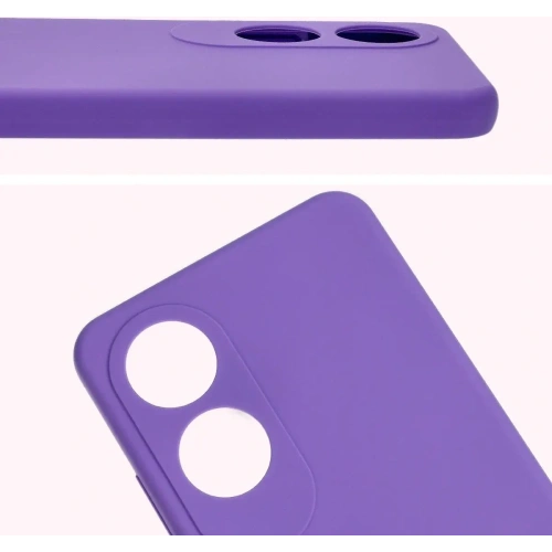 Silikonowe etui Bizon Soft Case do Oppo A60 4G fioletowe