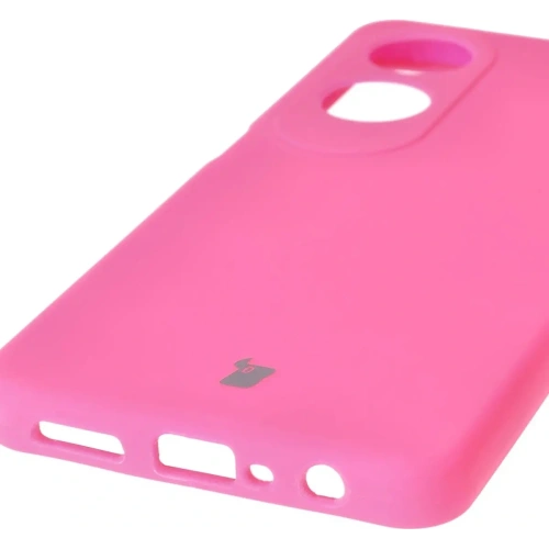 Silikonowe etui Bizon Soft Case do Oppo A60 4G neonowo-różowe