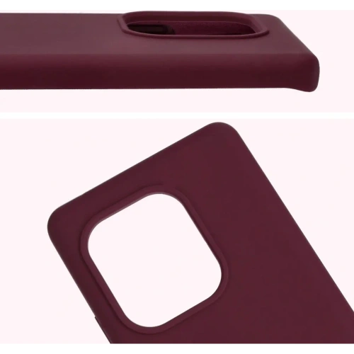 Silikonowe etui Bizon Soft Case do Realme GT 6 / 6T / Neo 6 / Neo 6 SE ciemnofioletowe