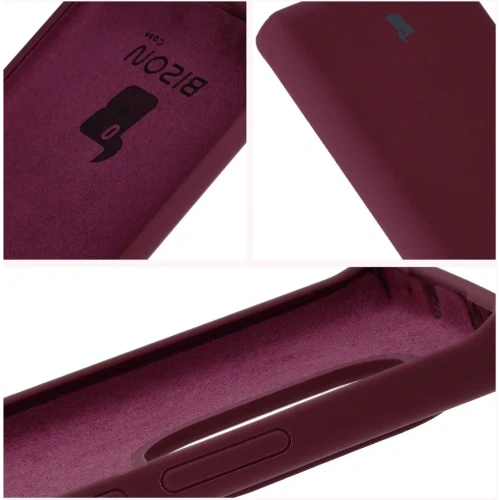 Silikonowe etui Bizon Soft Case do Realme GT 6 / 6T / Neo 6 / Neo 6 SE ciemnofioletowe