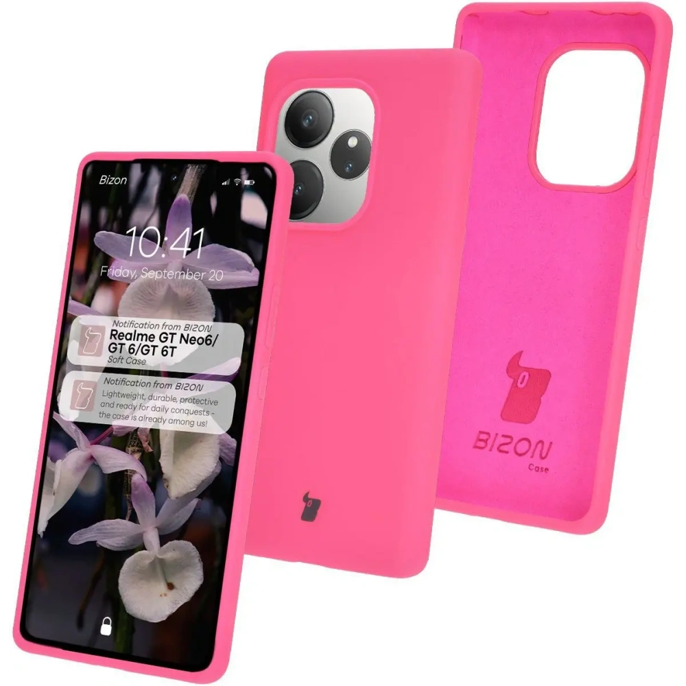 Hurtownia GSM - Bizon Soft Case Realme GT 6 / 6T / Neo 6 / Neo 6 SE roz neon - BIZ7238 - {ean13} - Hurt