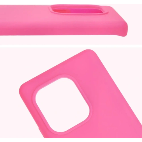 Silikonowe etui Bizon Soft Case do Realme GT 6 / 6T / Neo 6 / Neo 6 SE neonowo-różowe