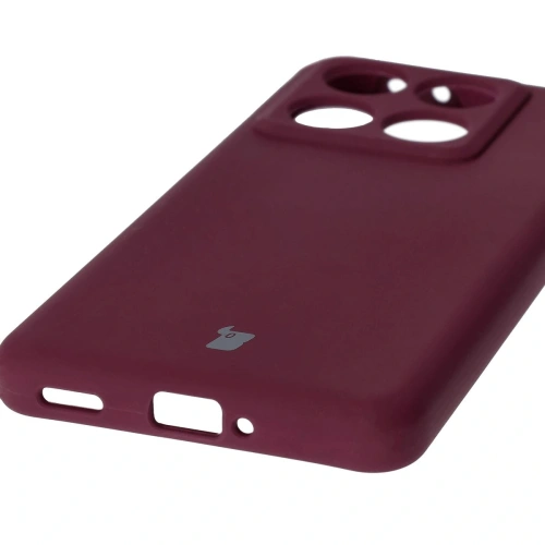 Silikonowe etui Bizon Soft Case do Xiaomi 14T Pro ciemnofioletowe