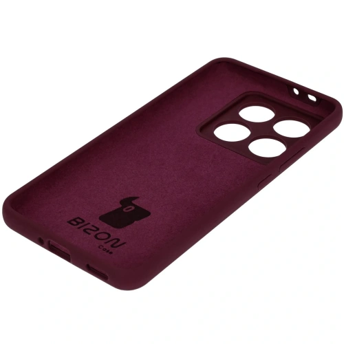 Silikonowe etui Bizon Soft Case do Xiaomi 14T Pro ciemnofioletowe