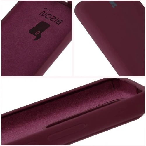Silikonowe etui Bizon Soft Case do Xiaomi 14T Pro ciemnofioletowe