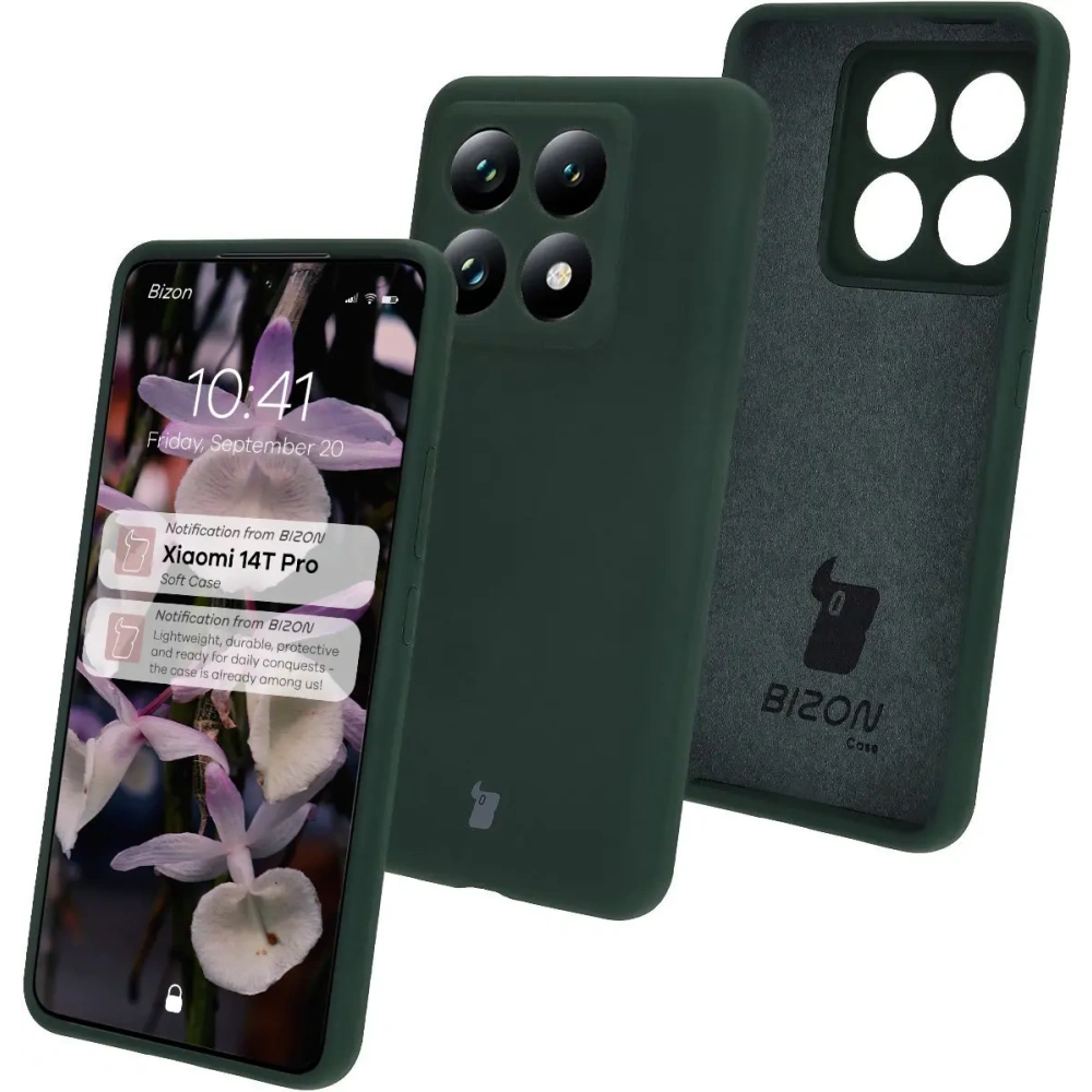 Hurtownia GSM - Silikonové pouzdro Bizon Soft Case pro Xiaomi 14T Pro tmavě zelené - BIZ7240 - {ean13} - Hurt