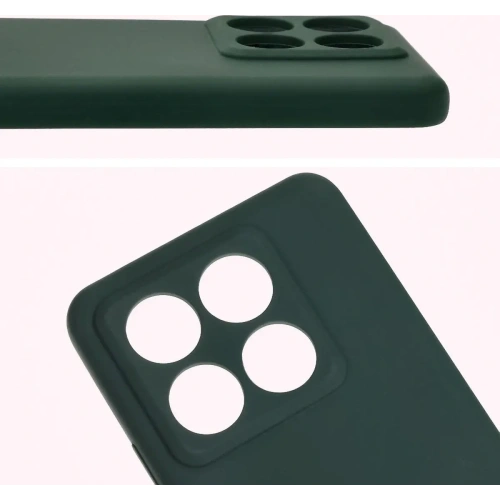Silikonowe etui Bizon Soft Case do Xiaomi 14T Pro ciemnozielone