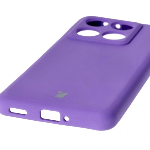Silikonowe etui Bizon Soft Case do Xiaomi 14T Pro fioletowe
