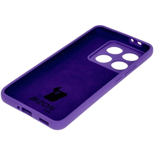 Silikonowe etui Bizon Soft Case do Xiaomi 14T Pro fioletowe