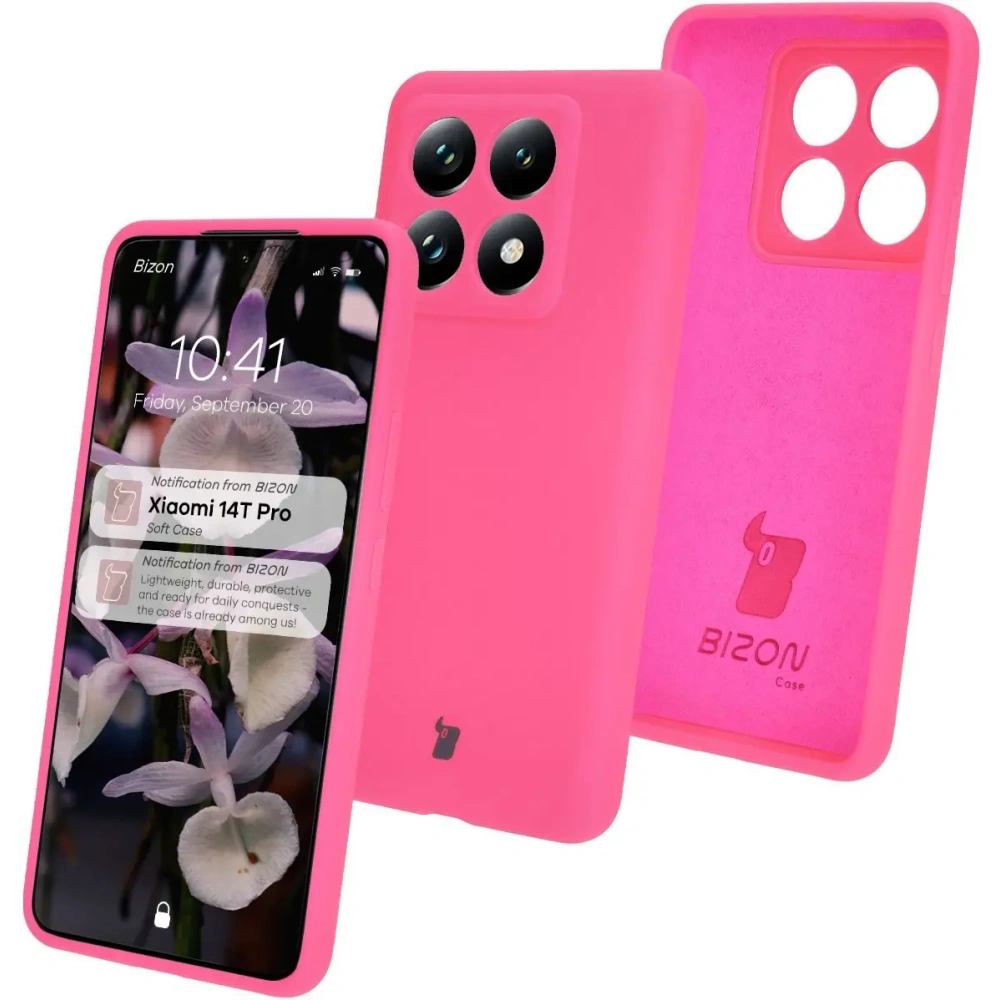 Hurtownia GSM - Bizon Soft Case Xiaomi 14T Pro roz neon - BIZ7243 - {ean13} - Hurt