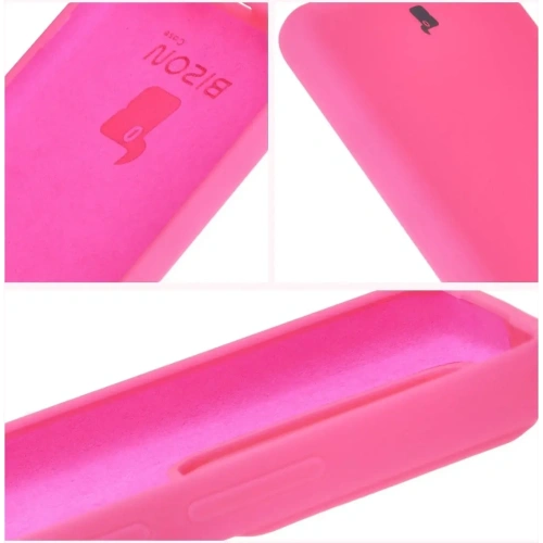 Silikonowe etui Bizon Soft Case do Xiaomi 14T Pro neonowo-różowe