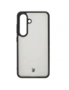 Etui Bizon Case Angelo do Samsung Galaxy S25  przydymione z czarną ramką