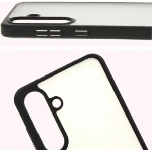 Etui Bizon Case Angelo do Samsung Galaxy S25  przydymione z czarną ramką
