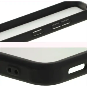 Etui Bizon Case Angelo do Samsung Galaxy S25  przydymione z czarną ramką