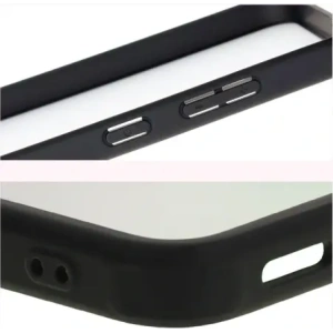 Etui Bizon Case Angelo do Samsung Galaxy S25 Plus przydymione z czarną ramką