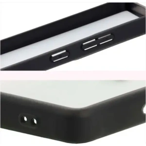 Etui Bizon Case Angelo do Samsung Galaxy S25 Ultra przydymione z czarną ramką