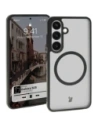 Bizon Case MatteO Samsung Galaxy S25 áttetsző fekete kerettel