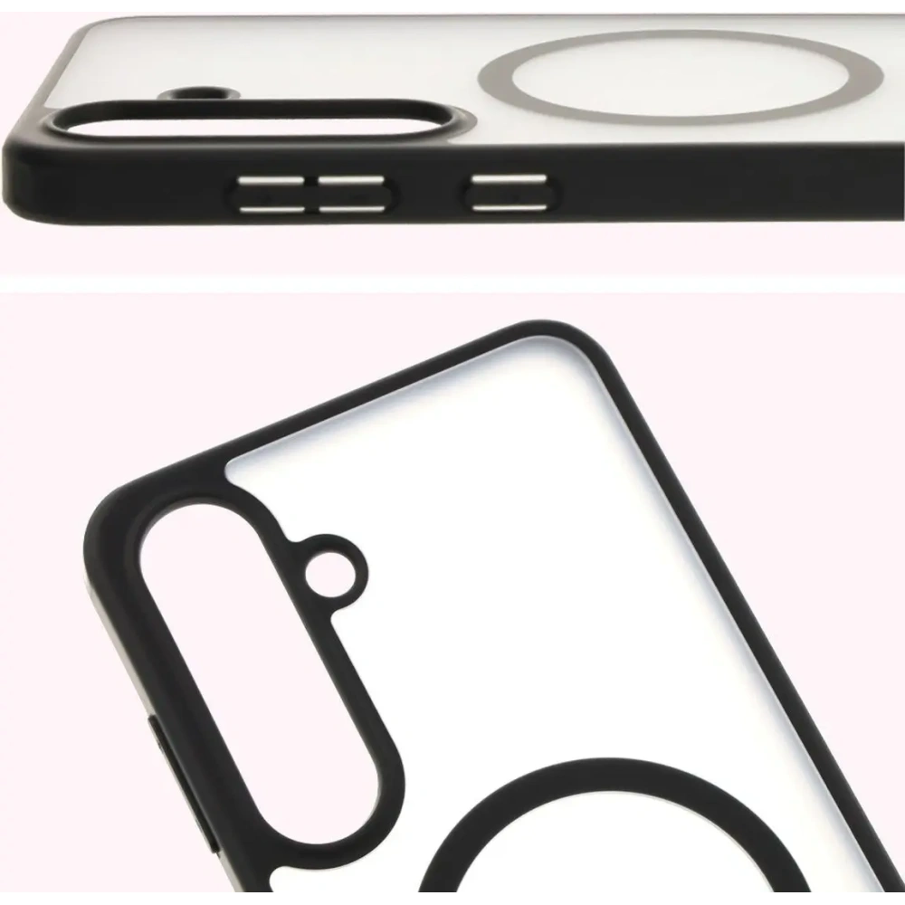Wholesale Bizon Case MatteO Samsung Galaxy S25 Plus transparent with black frame - BIZ7257 - {ean13} - Hurt
