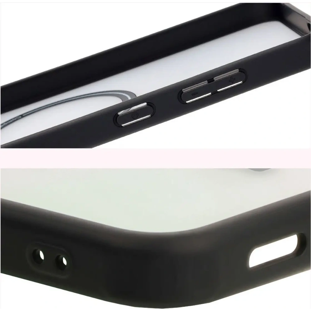 Wholesale Bizon Case MatteO Samsung Galaxy S25 Plus transparent with black frame - BIZ7257 - {ean13} - Hurt
