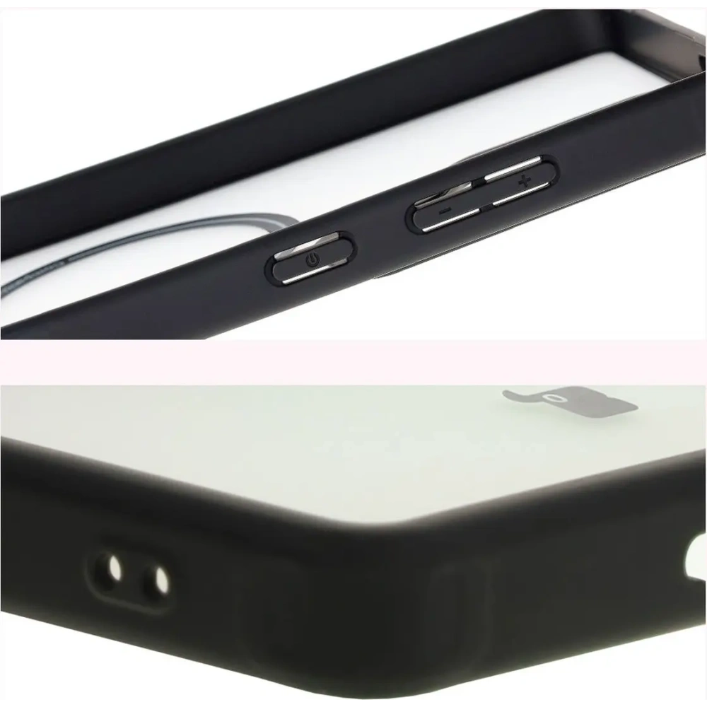 Hurtownia GSM - Etui z pierścieniem magnetycznym Bizon Case MatteO do Samsung Galaxy S25 Ultra półprzezroczyste z czarną ramką - BIZ7258 - {ean13} - Hurt