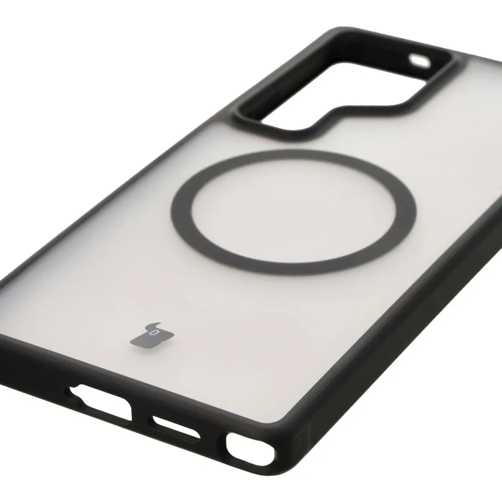 Hurtownia GSM - Bizon Case MatteO Samsung Galaxy S25 Ultra transparent cu ramă neagră - BIZ7258 - {ean13} - Hurt
