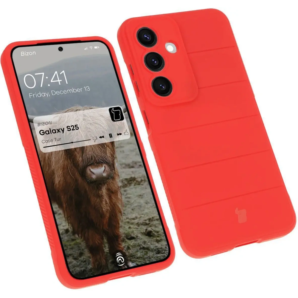 Hurtownia GSM - Pancerne etui Bizon Case Tur do Samsung Galaxy S25 czerwone - BIZ7260 - {ean13} - Hurt