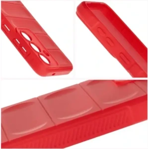 Pancerne etui Bizon Case Tur do Samsung Galaxy S25 czerwone