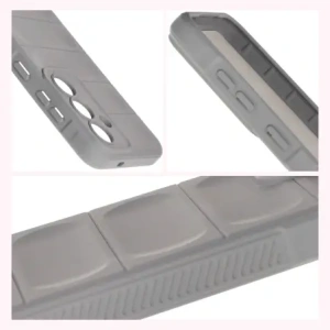 Pancerne etui Bizon Case Tur do Samsung Galaxy S25 Plus jasnoszare