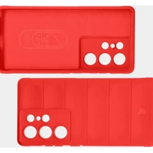 Pancerne etui Bizon Case Tur do Samsung Galaxy S25 Ultra czerwone