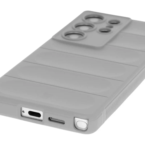 Pancerne etui Bizon Case Tur do Samsung Galaxy S25 Ultra jasnoszare