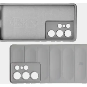 Pancerne etui Bizon Case Tur do Samsung Galaxy S25 Ultra jasnoszare