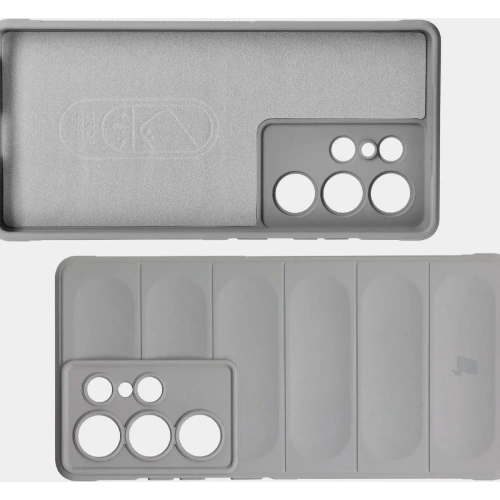 Pancerne etui Bizon Case Tur do Samsung Galaxy S25 Ultra jasnoszare