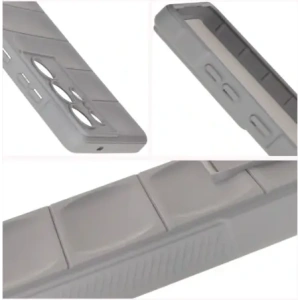 Pancerne etui Bizon Case Tur do Samsung Galaxy S25 Ultra jasnoszare