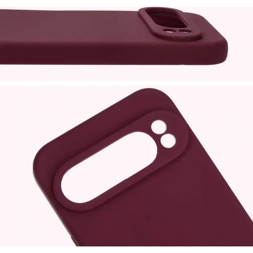 Silikonowe etui Bizon Soft Case do Google Pixel 9 Pro XL ciemnofioletowe