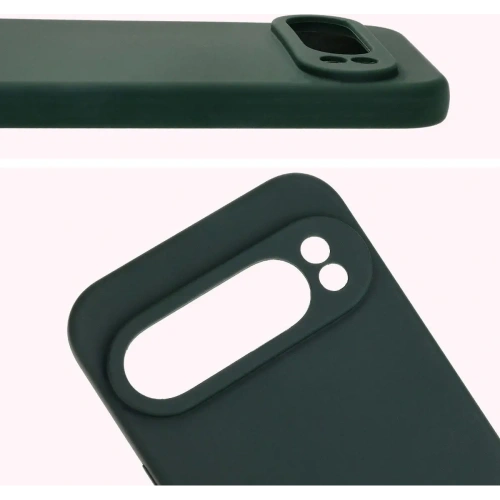 Silikonowe etui Bizon Soft Case do Google Pixel 9 Pro XL ciemnozielone