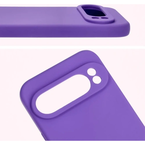 Silikonowe etui Bizon Soft Case do Google Pixel 9 Pro XL fioletowe