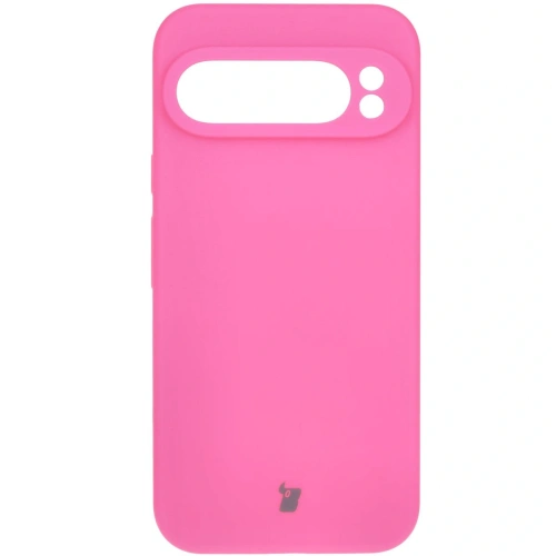 Silikonowe etui Bizon Soft Case do Google Pixel 9 Pro XL neonowo-różowe