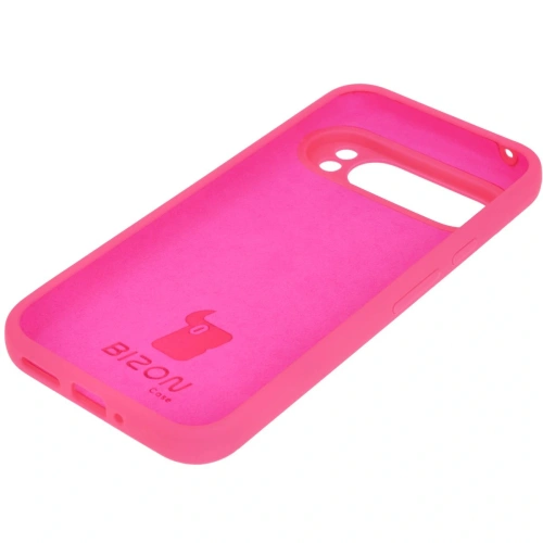 Silikonowe etui Bizon Soft Case do Google Pixel 9 Pro XL neonowo-różowe